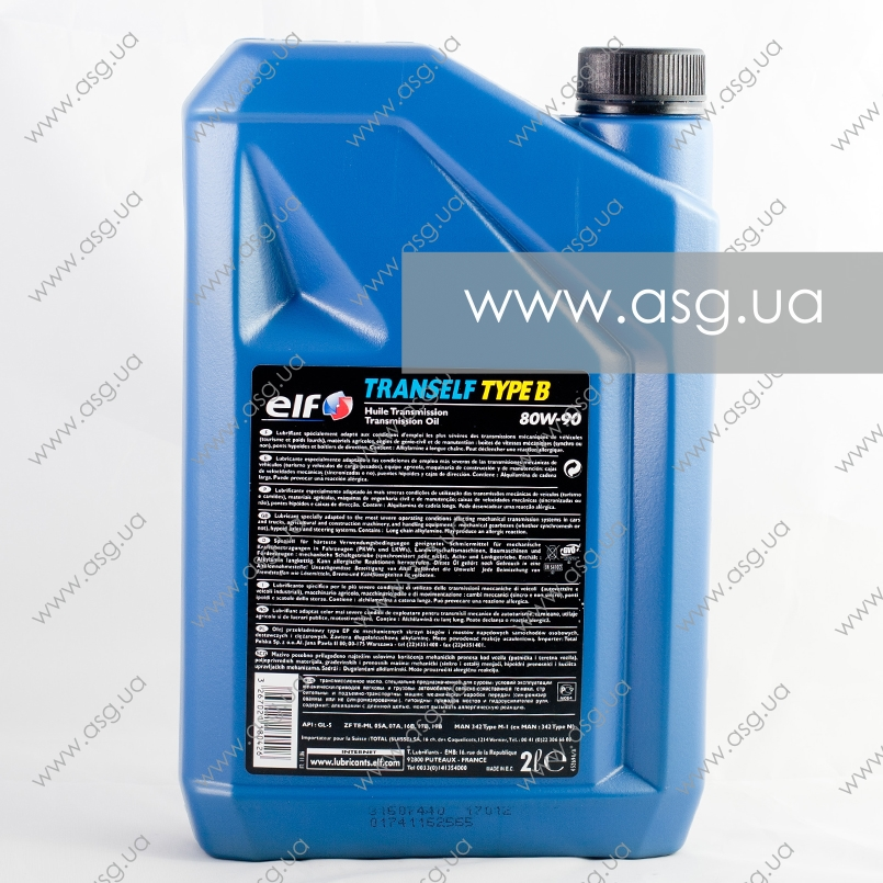ELF TRANSELF TYP B 80W90 2L (x12), олива трансмісійна