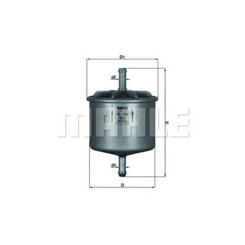KL186 Фільтр палива (MAHLE)