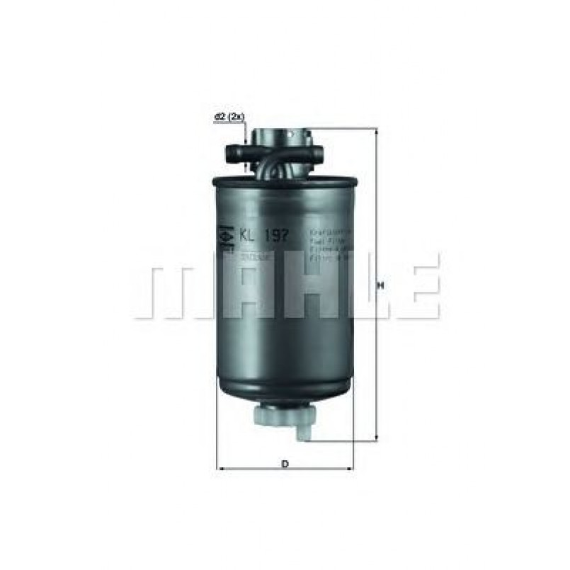 KL197 Фільтр палива (MAHLE)