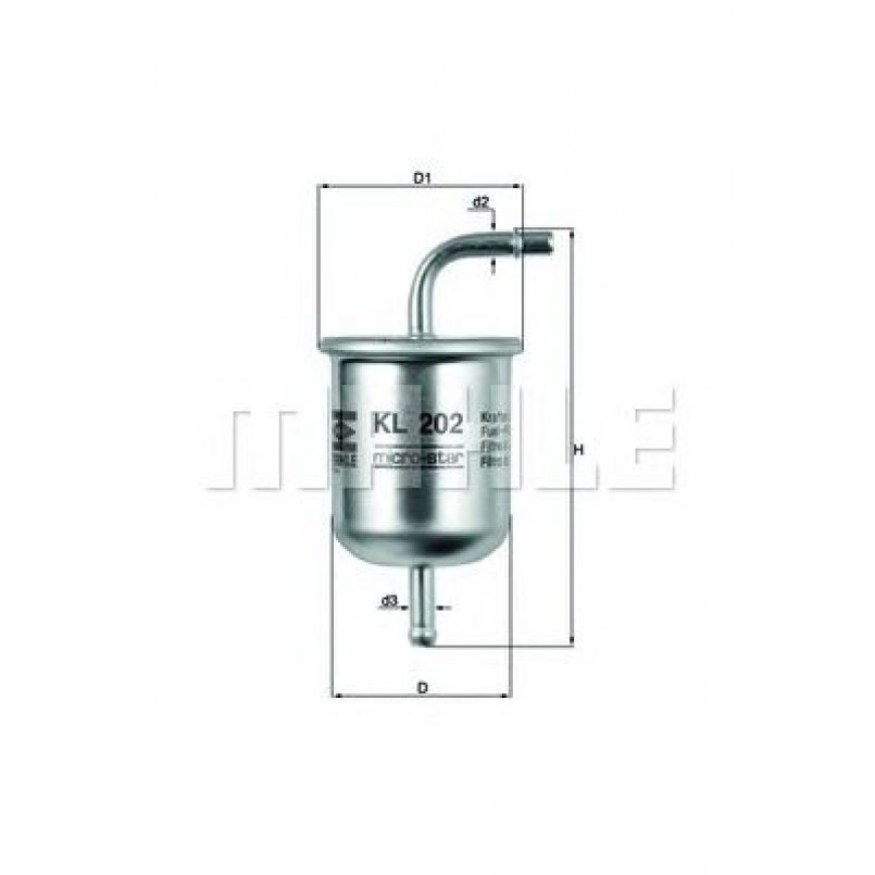 KL202 Фільтр палива (MAHLE)