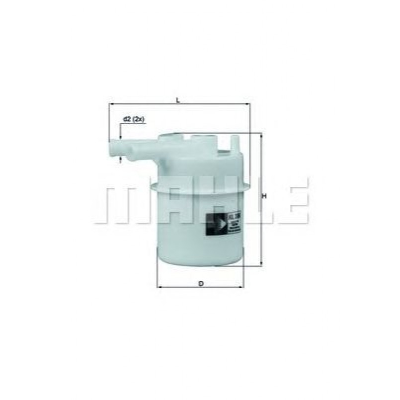 KL206 Фільтр палива (MAHLE)