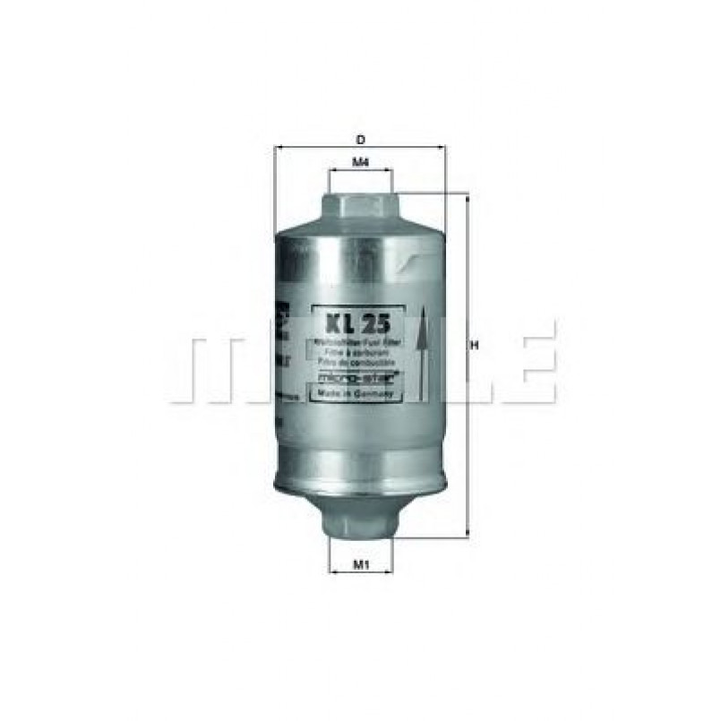 KL25 Фільтр палива (MAHLE)