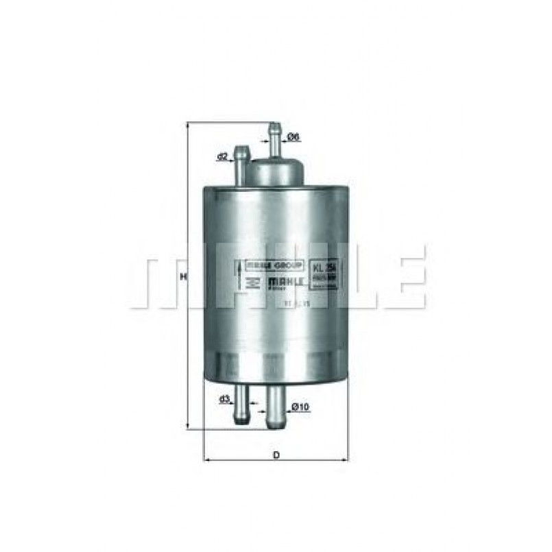 KL254 Фільтр палива (MAHLE)