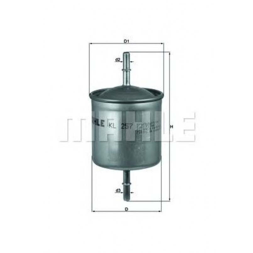 KL257 Фільтр палива (MAHLE)