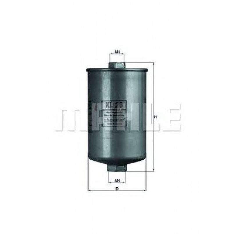 KL28 Фільтр палива (MAHLE)