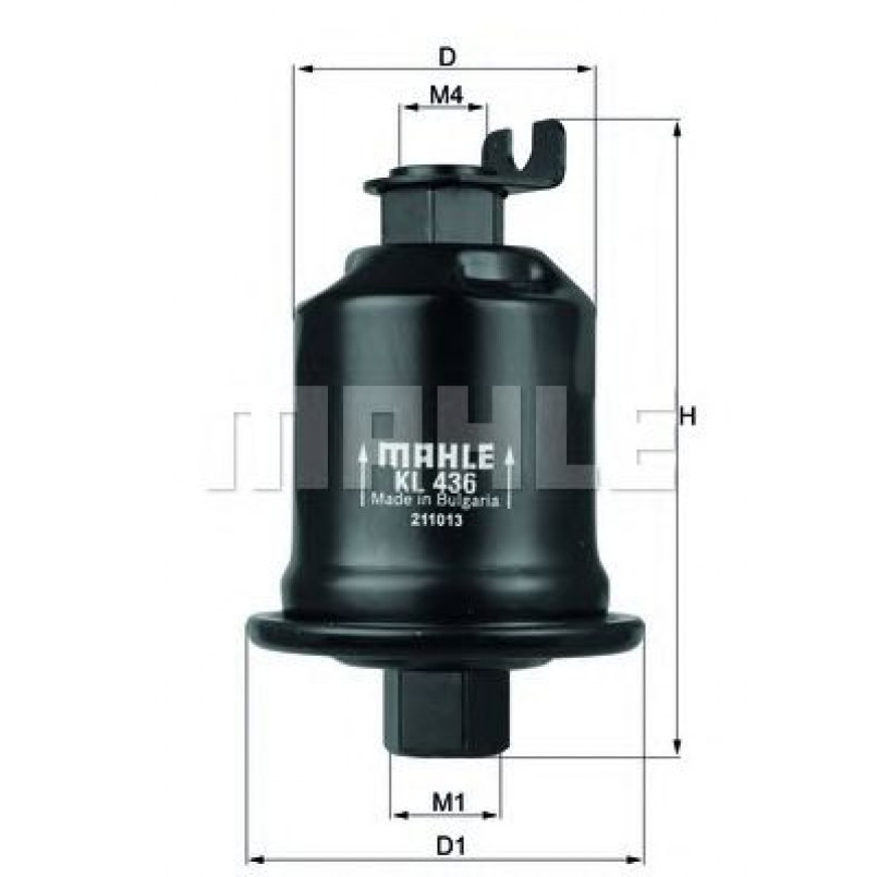 KL436 Фільтр палива (MAHLE)