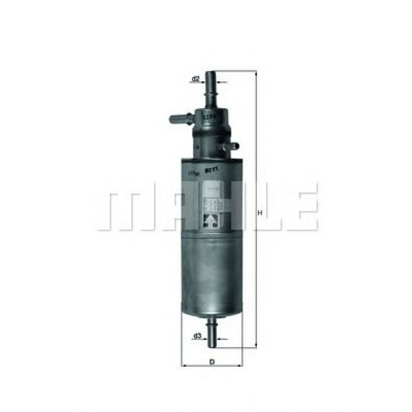 KL438 Фільтр палива (MAHLE)