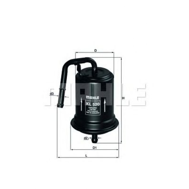 KL520 Фільтр палива (MAHLE)
