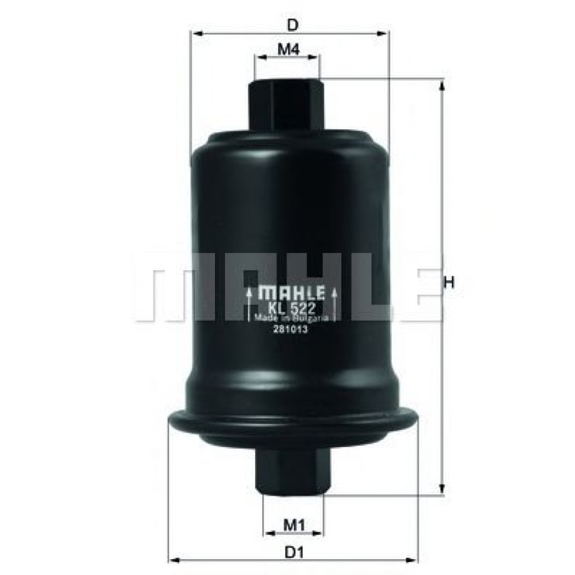 KL522 Фільтр палива (MAHLE)