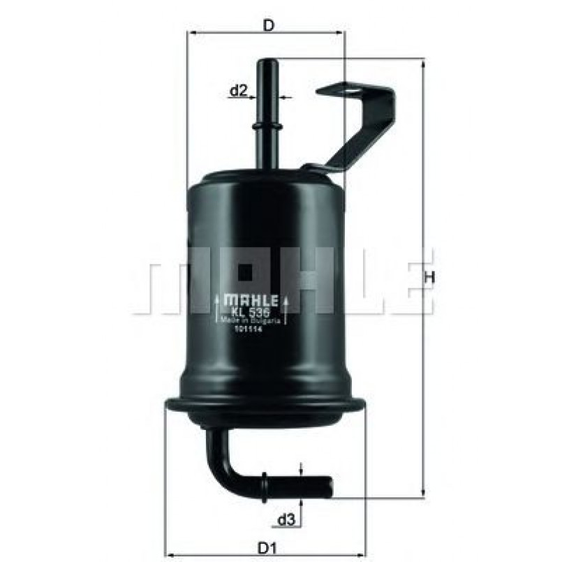 KL536 Фільтр палива (MAHLE)
