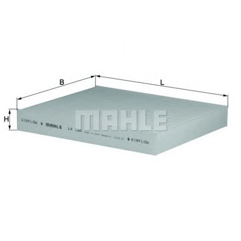 LA100 Фільтр салону (MAHLE)
