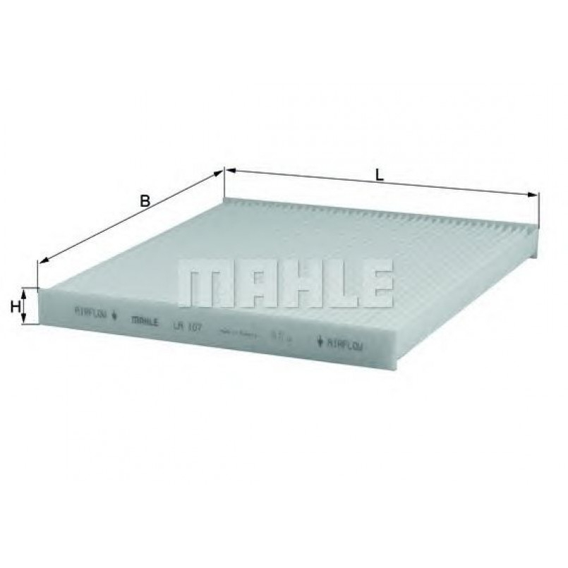 LA107 Фільтр салону (MAHLE)