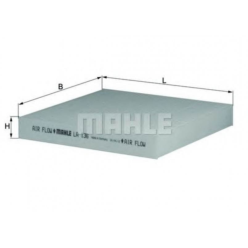 LA136 Фільтр салону (MAHLE)