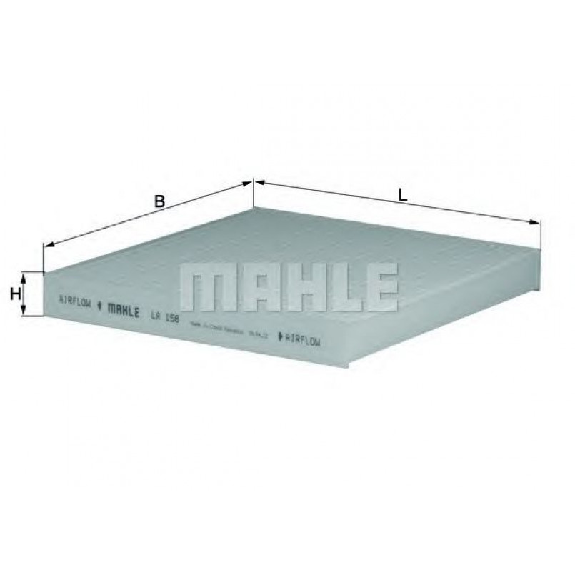 LA158 Фільтр салону (MAHLE)