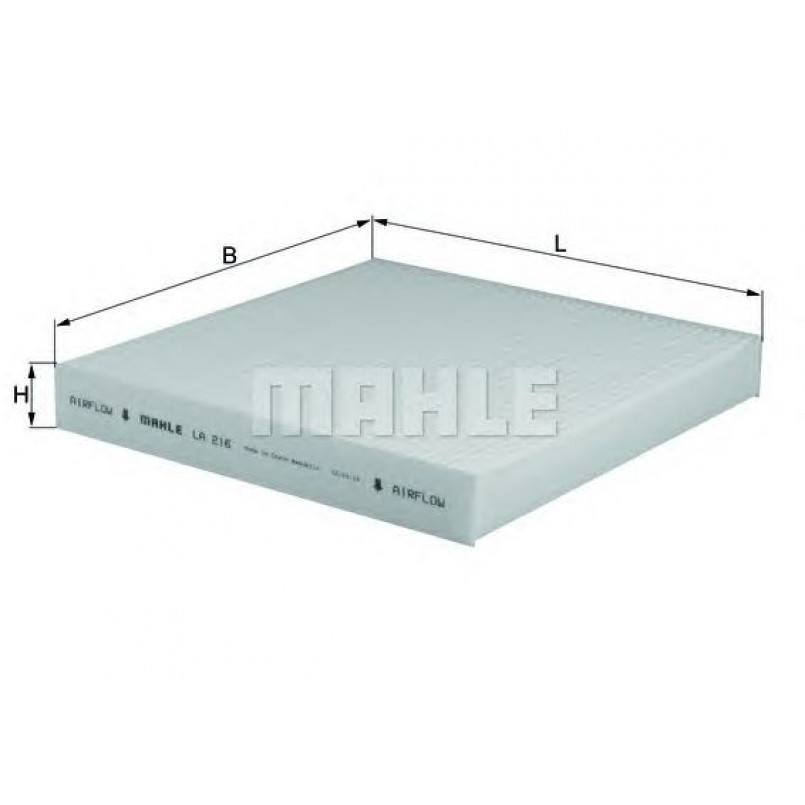 LA216 Фільтр салону (MAHLE)
