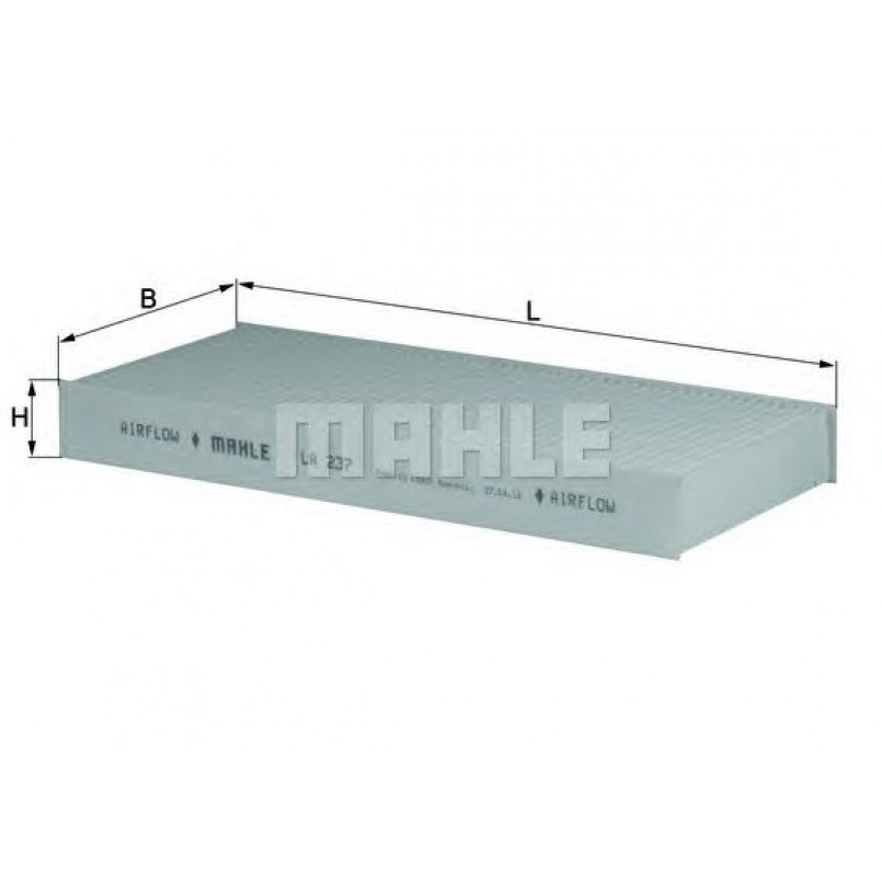LA237 Фільтр салону (MAHLE)