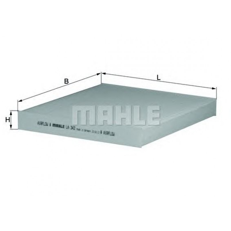 LA343 Фільтр салону (MAHLE)