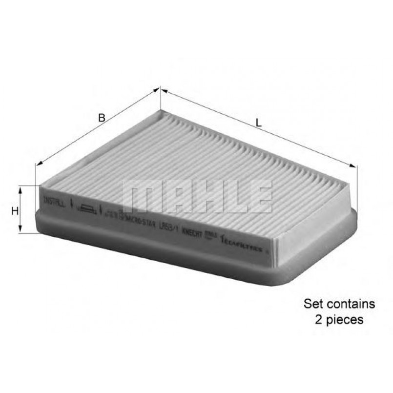 LA53/S Фільтр салону (MAHLE)