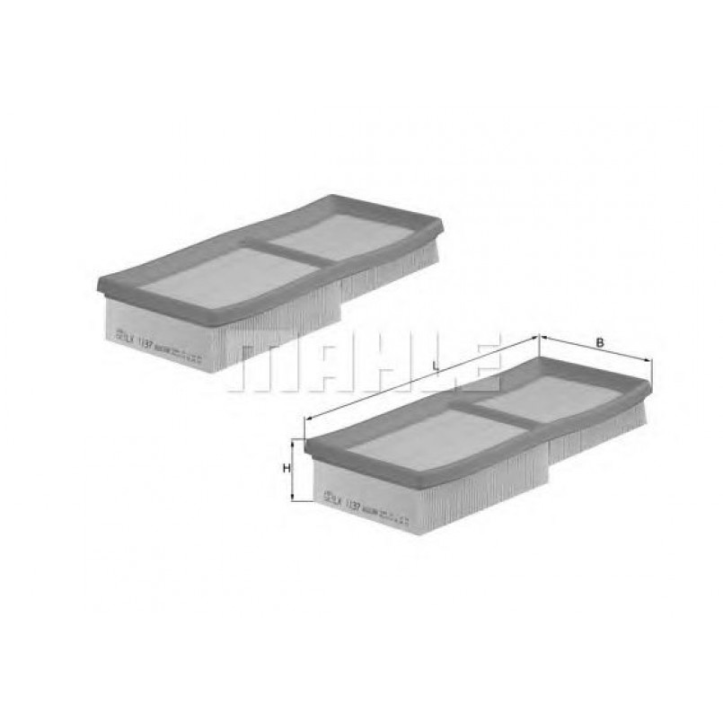 LX1137/S Фільтр повітря (MAHLE)