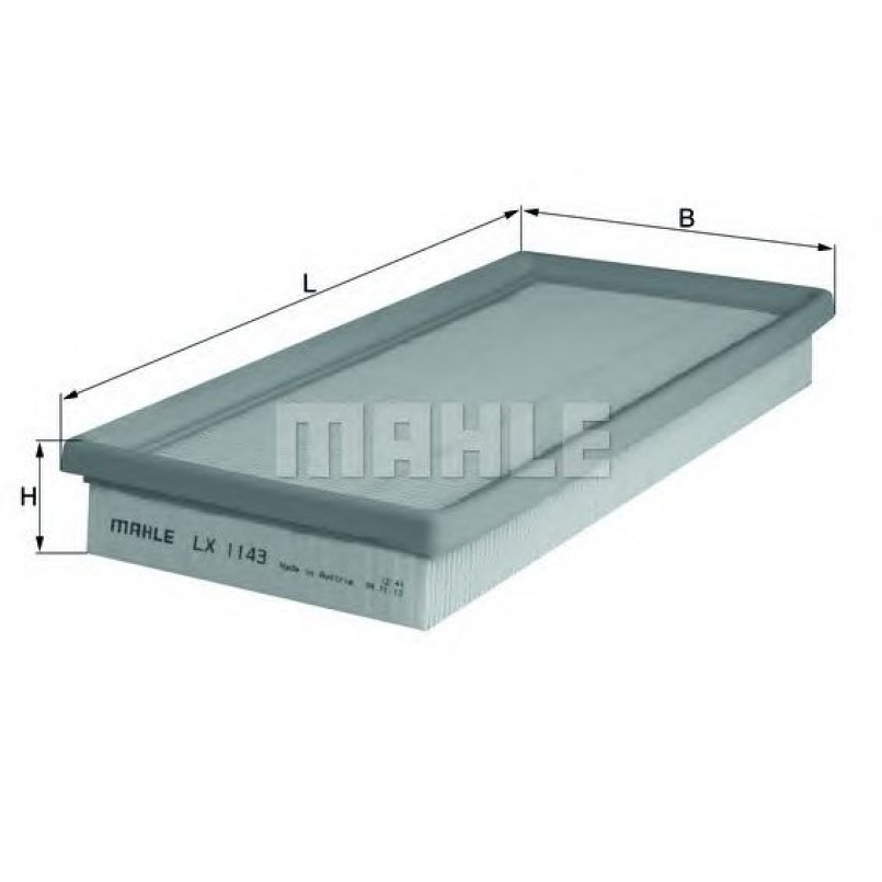 LX1143 Фільтр повітря (MAHLE)