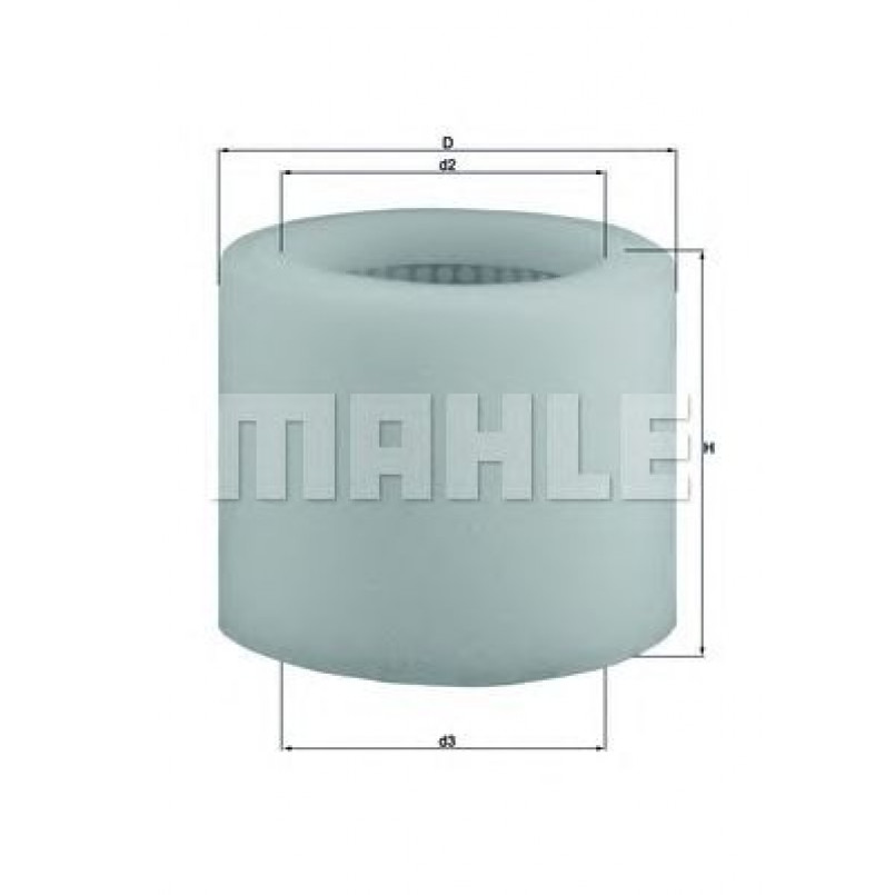 LX123 Фільтр повітря (MAHLE)