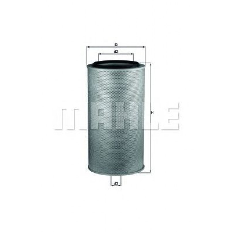 LX1255 Фільтр повітря (MAHLE)
