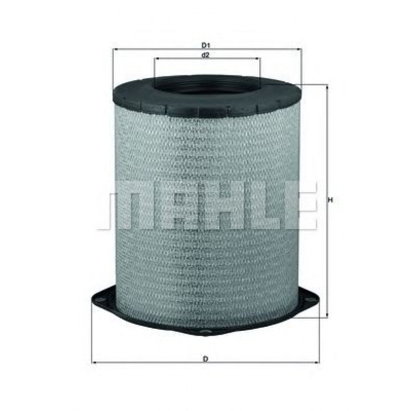 LX1280 Фільтр повітря (MAHLE)