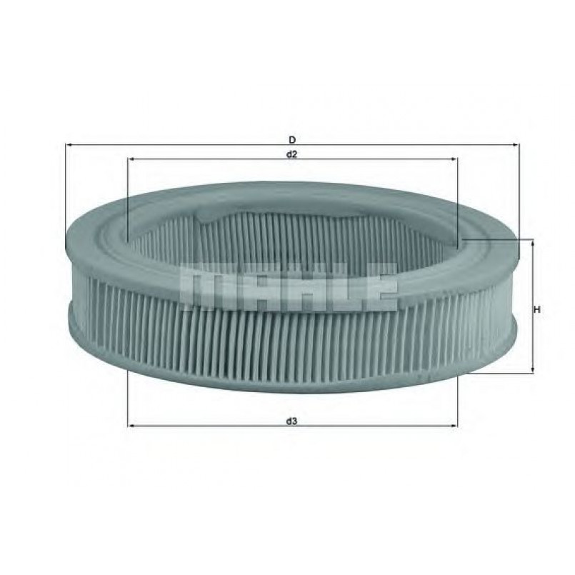 LX134 Фільтр повітря (MAHLE)