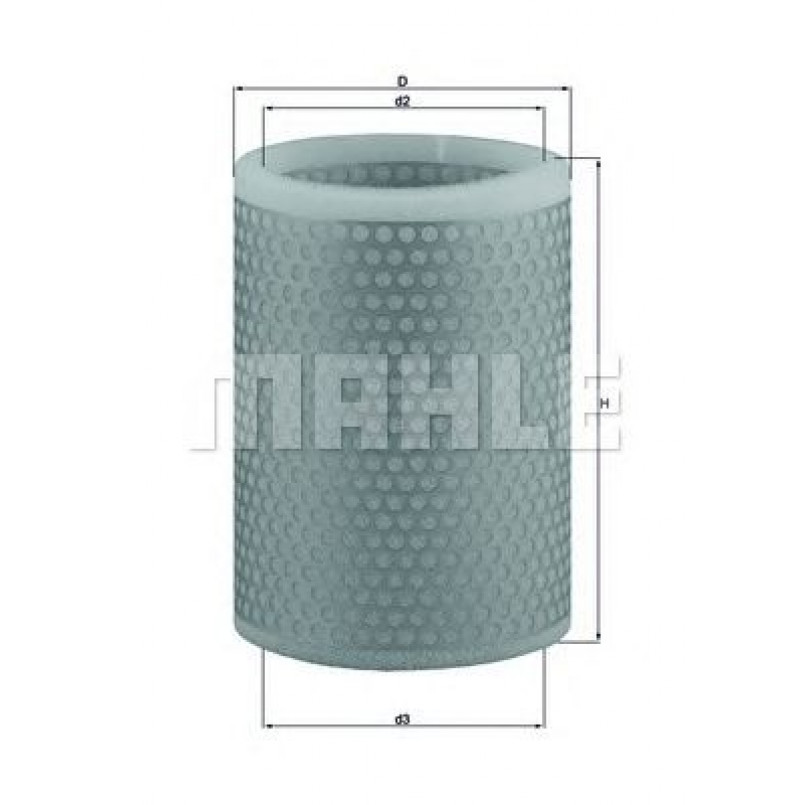 LX136 Фільтр повітря (MAHLE)