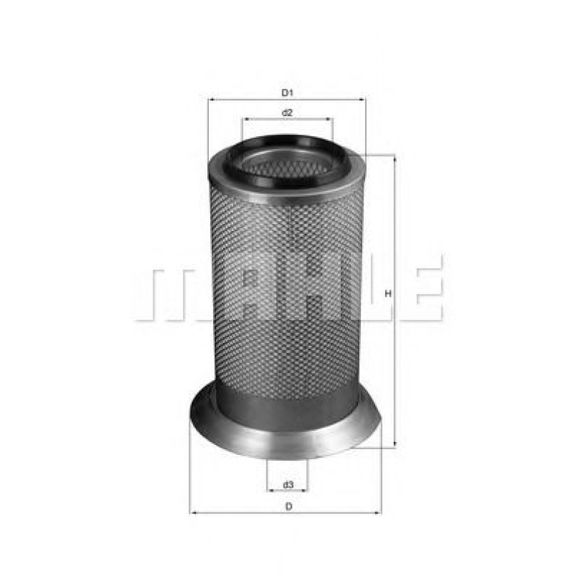 LX141 Фільтр повітря (MAHLE)