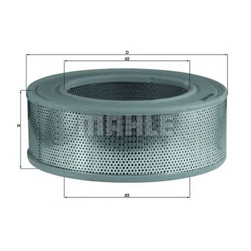LX155 Фільтр повітря (MAHLE)