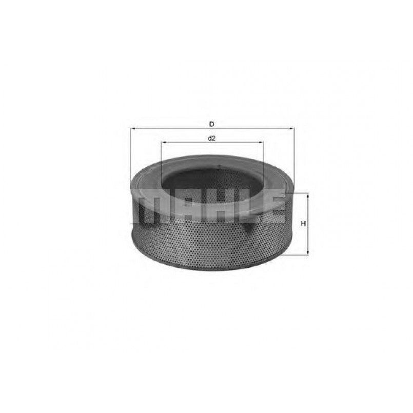 LX155 Фільтр повітря (MAHLE)