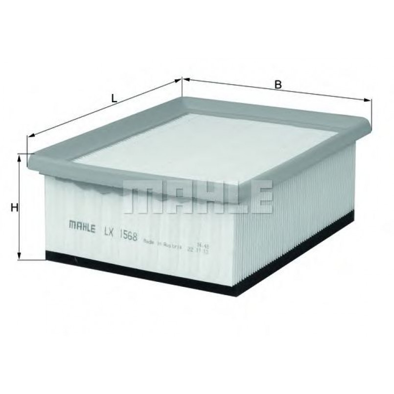 LX1568 Фільтр повітря (MAHLE)