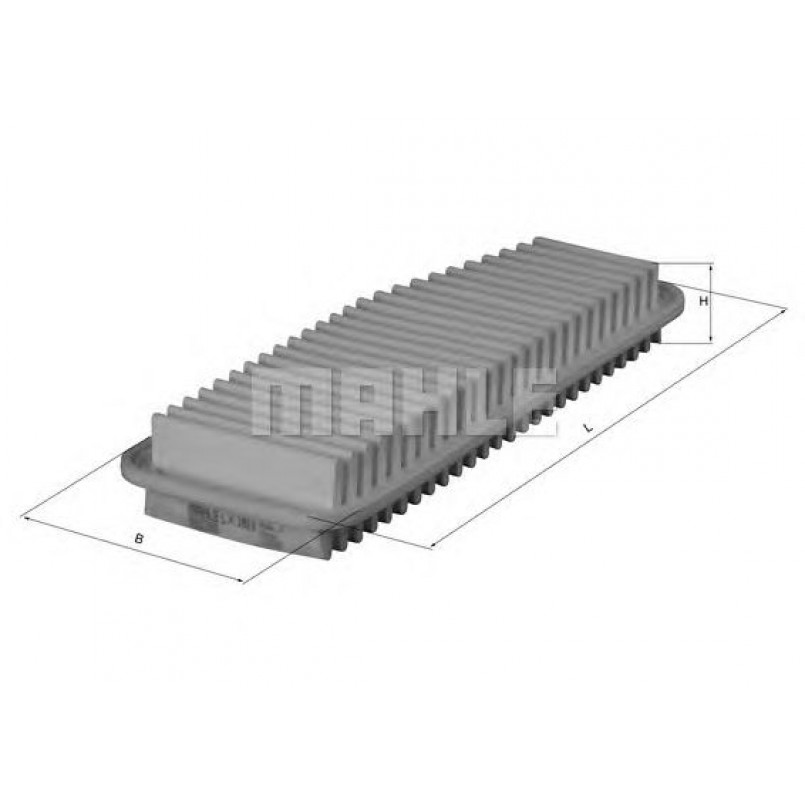 LX1611 Фільтр повітря (MAHLE)