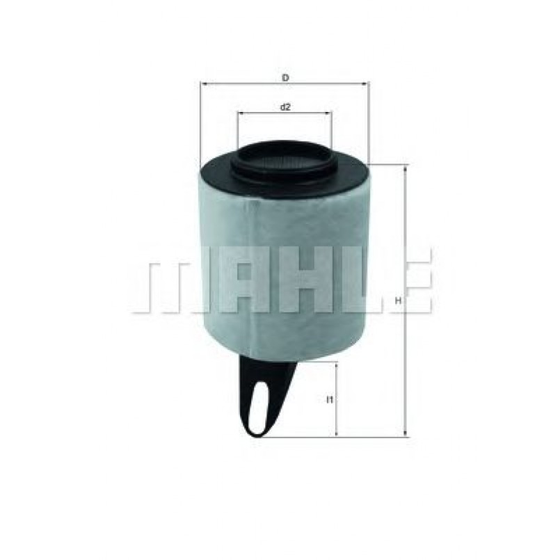 LX1650 Фільтр повітря (MAHLE)