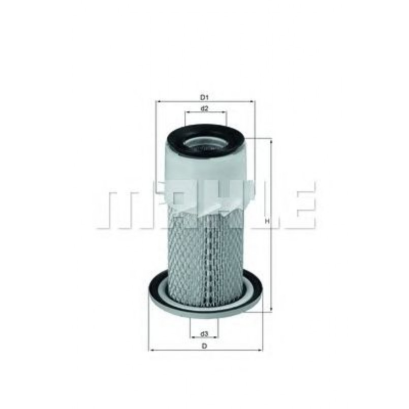 LX1669 Фільтр повітря (MAHLE)