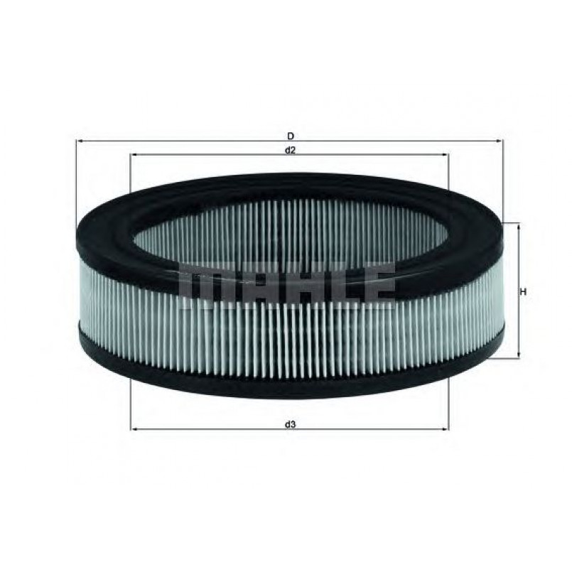 LX167 Фільтр повітря (MAHLE)