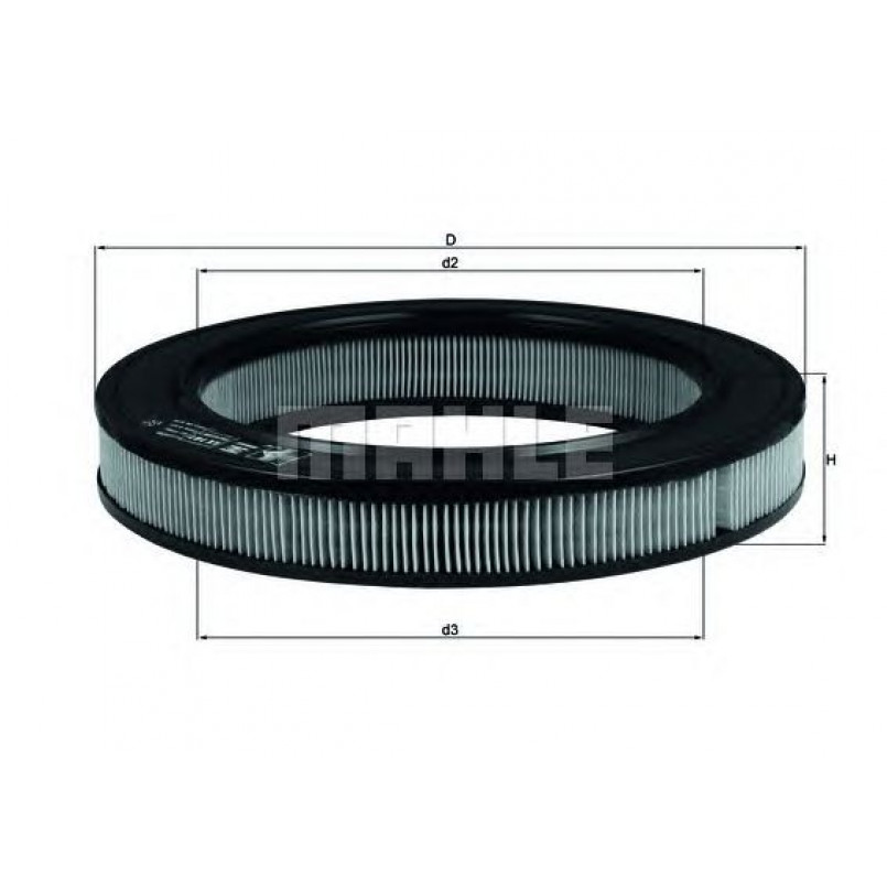 LX181 Фільтр повітря (MAHLE)