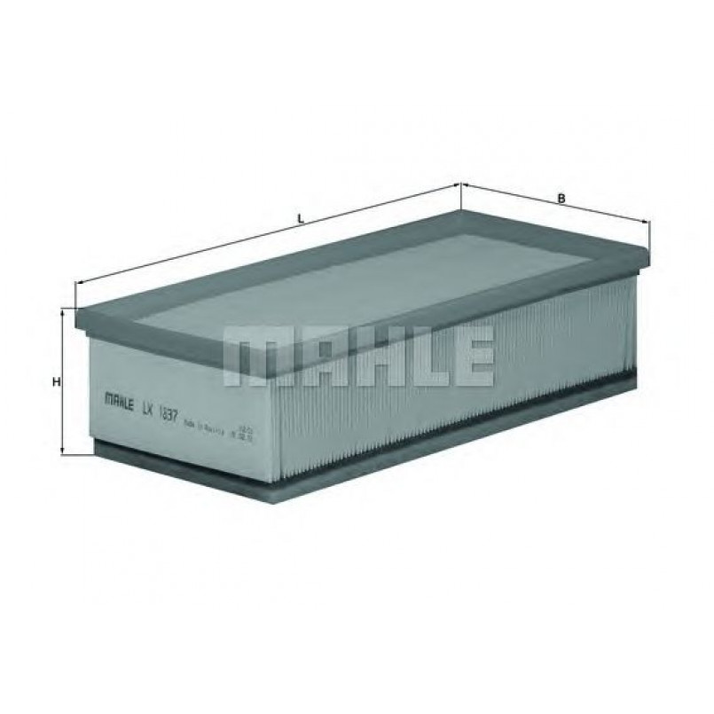 LX1837 Фільтр повітря (MAHLE)
