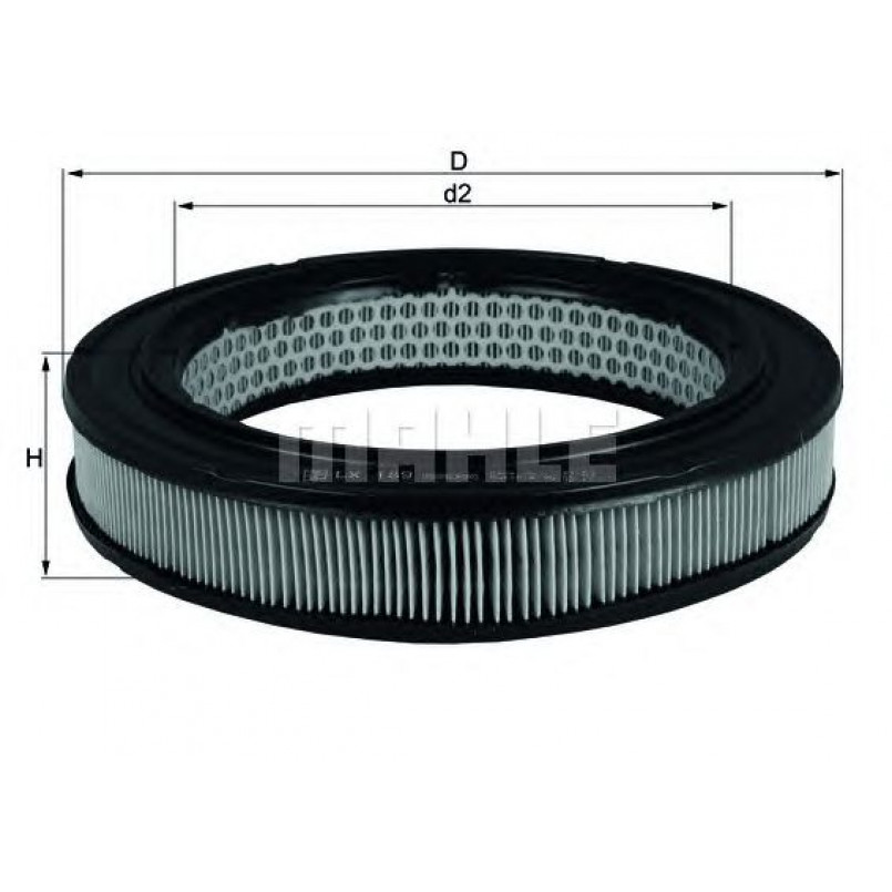 LX189 Фільтр повітря (MAHLE)