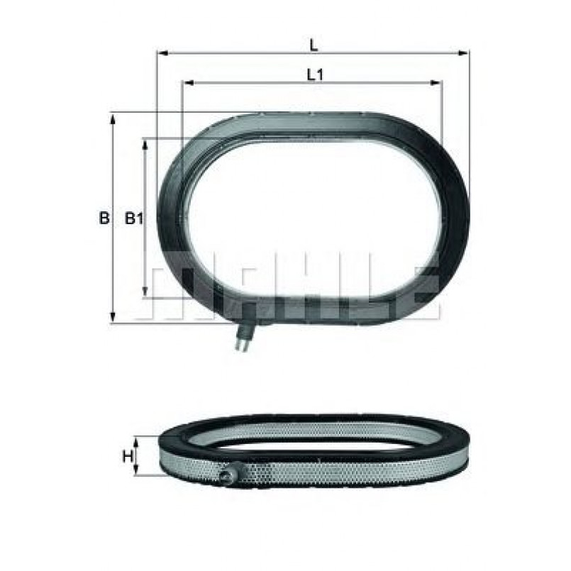 LX217 Фільтр повітря (MAHLE)