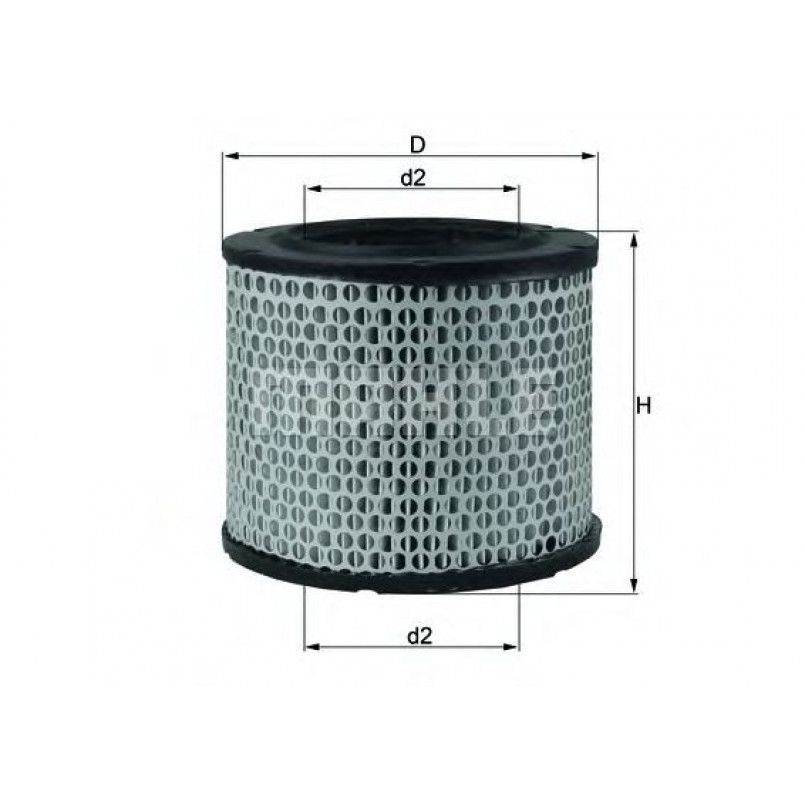LX224 Фільтр повітря (MAHLE)