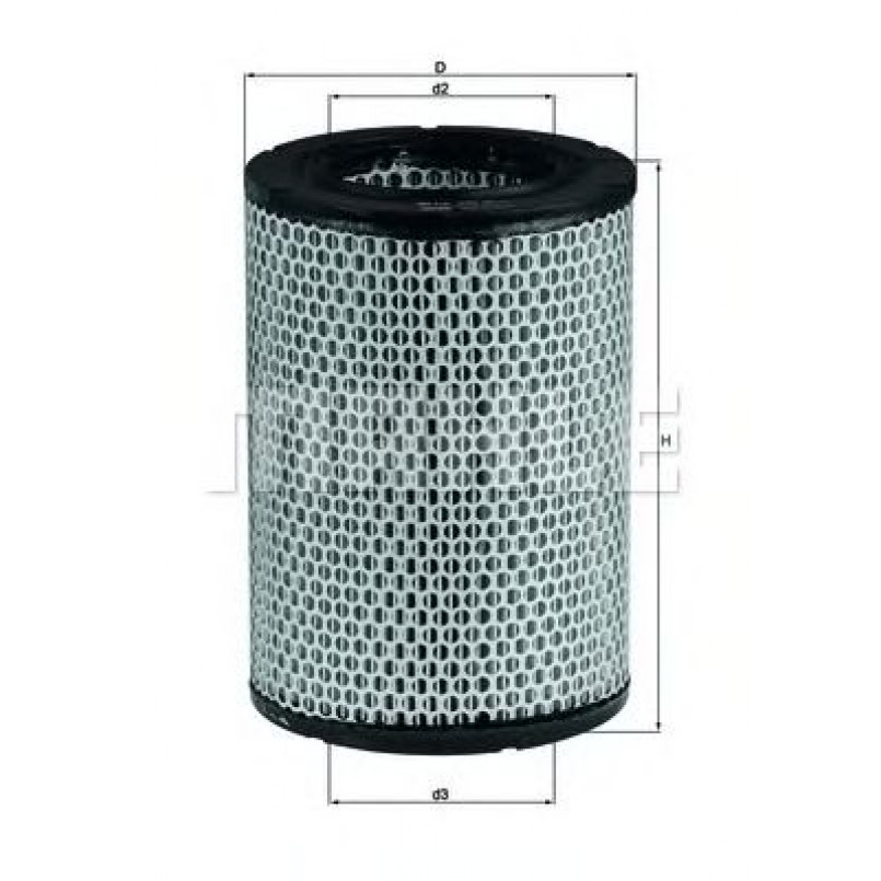 LX228 Фільтр повітря (MAHLE)