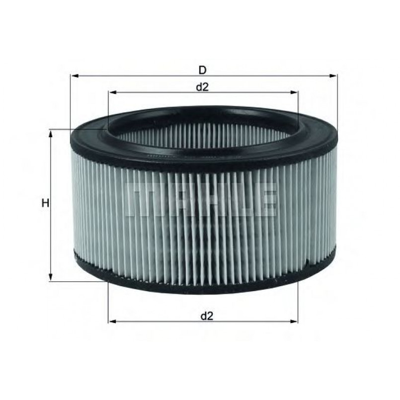 LX260 Фільтр повітря (MAHLE)