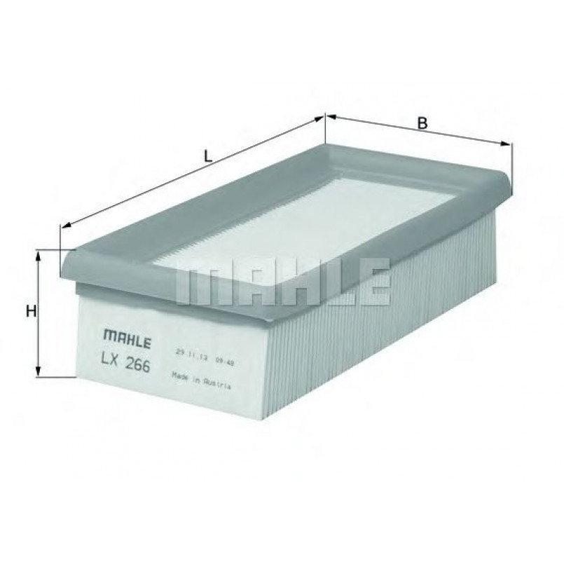 LX266 Фільтр повітря (MAHLE)
