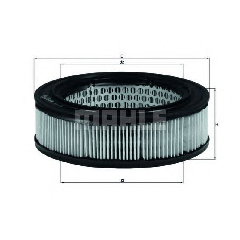 LX278 Фільтр повітря (MAHLE)