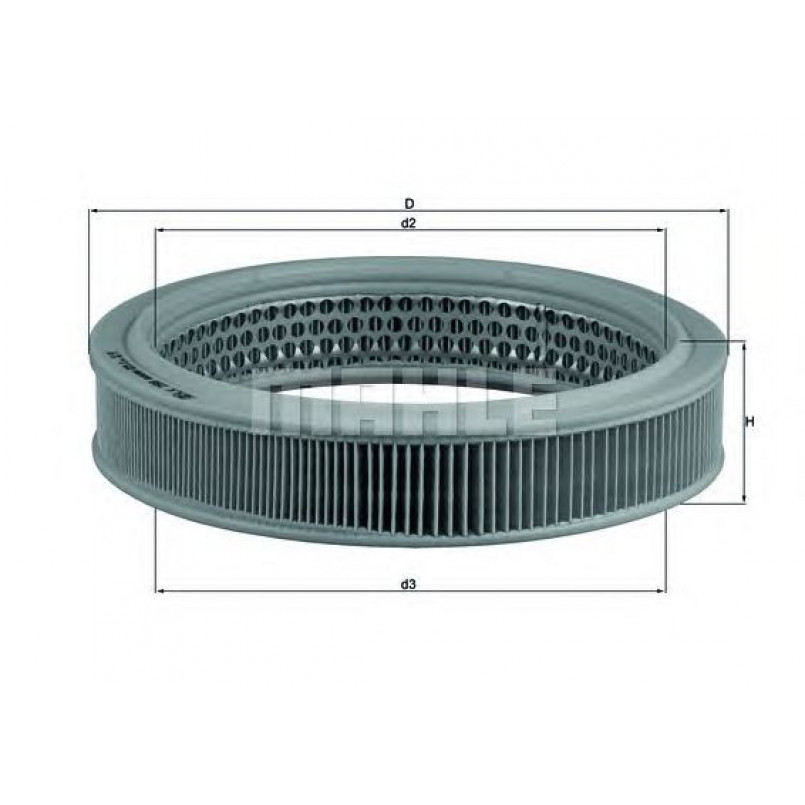 LX298 Фільтр повітря (MAHLE)