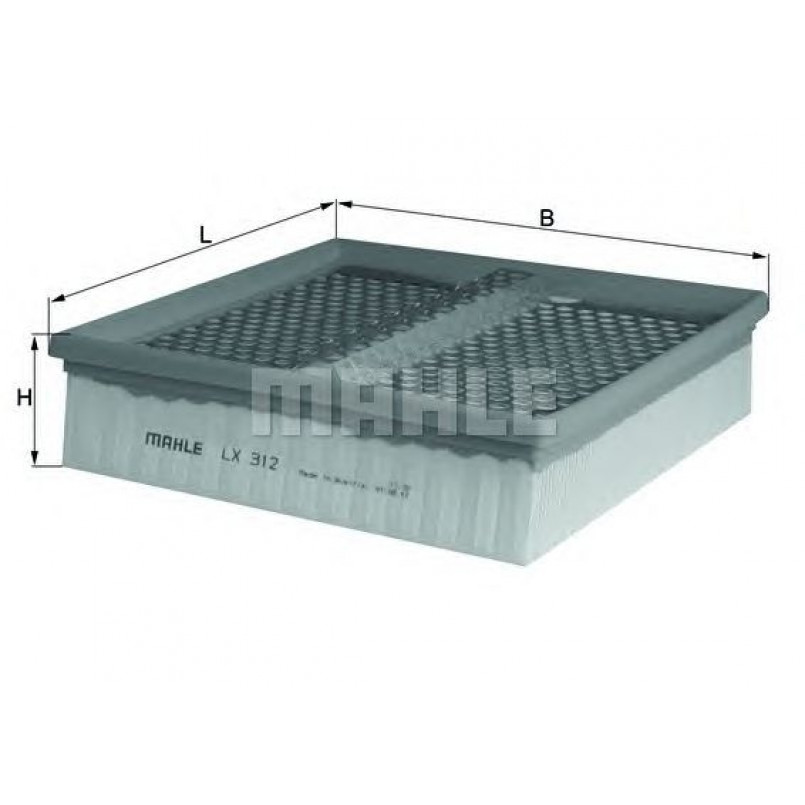 LX312 Фільтр повітря (MAHLE)