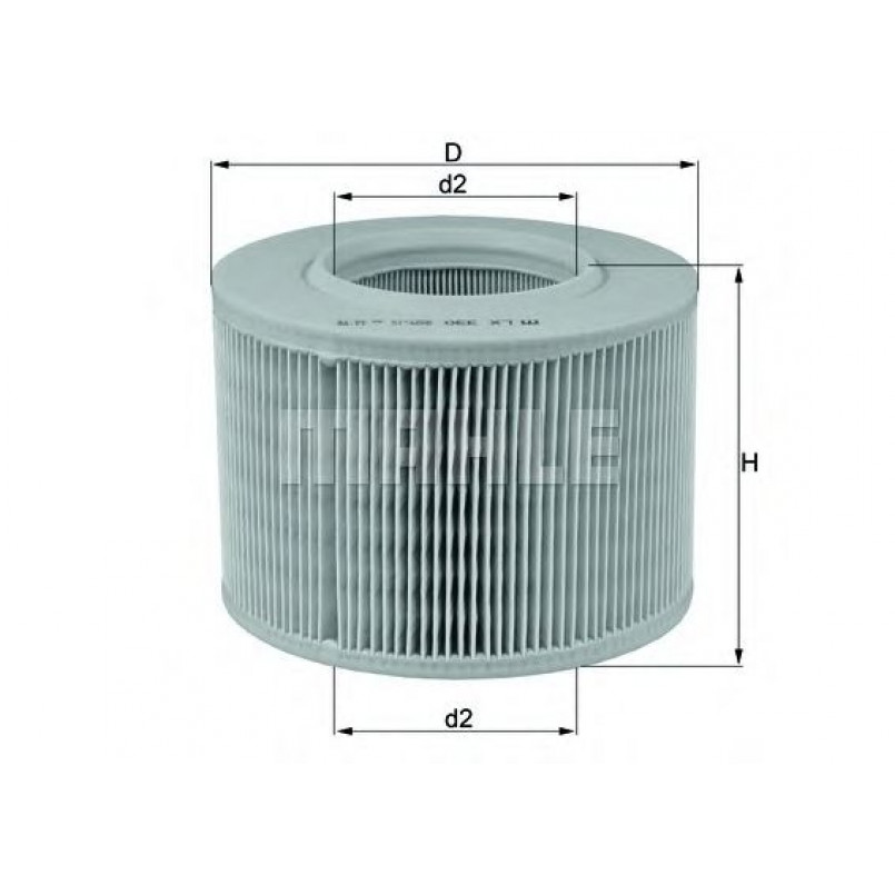 LX330 Фільтр повітря (MAHLE)