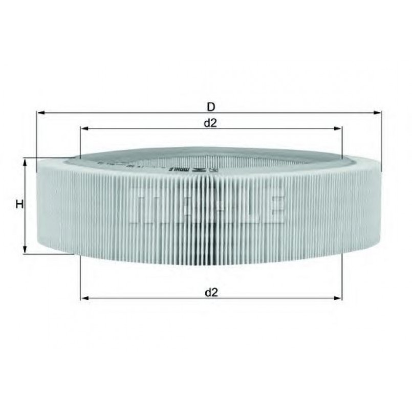 LX346 Фільтр повітря (MAHLE)